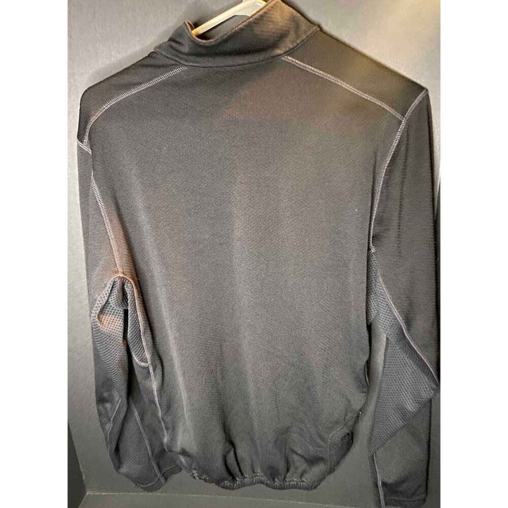 Nike Livestrong Quarter Zip Pullover Sweater Mens M Black Swoosh Cycling Jacket - Picture 2 of 5
